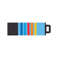 USB Flash Drive, Pro2 Prints, Five Stripes