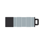 USB Flash Drive, Pro2 Prints, Blue Stripes