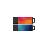 DataStick Pro2 Prints, Watercolor Blue, Watercolor Orange