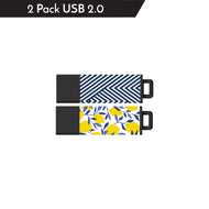 DataStick Pro2 Prints, Blue Stripes & Lemons